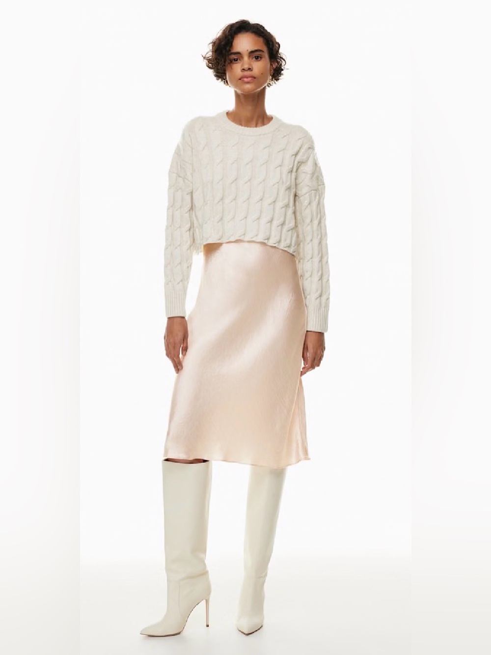 Babaton Slip Satin Skirt Size 00